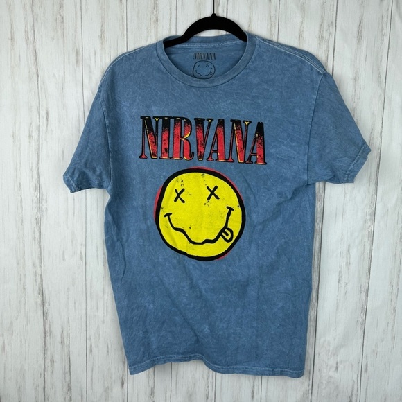 Nirvana Blue Graphic T-Shirt - Picture 1 of 3
